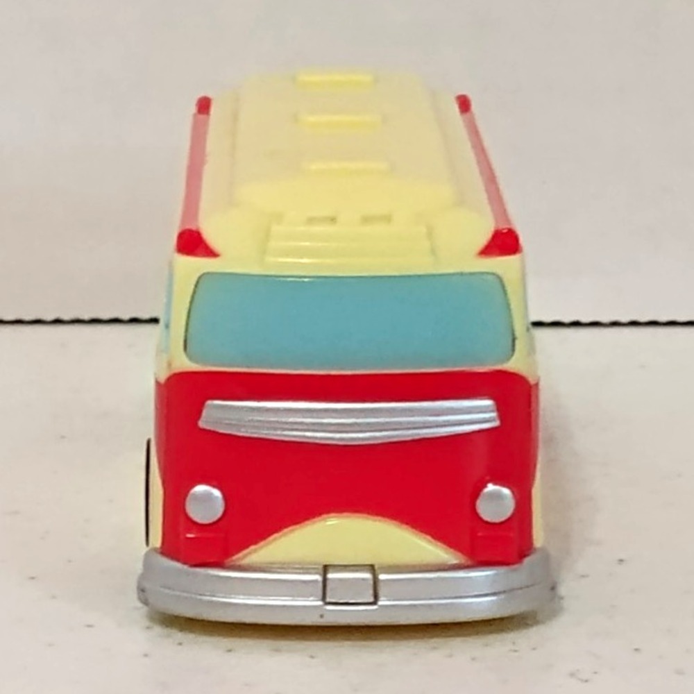 Six Flags Amusement Parks Toy Bus Vehicle Red/Cream & Red/Yellow Colors